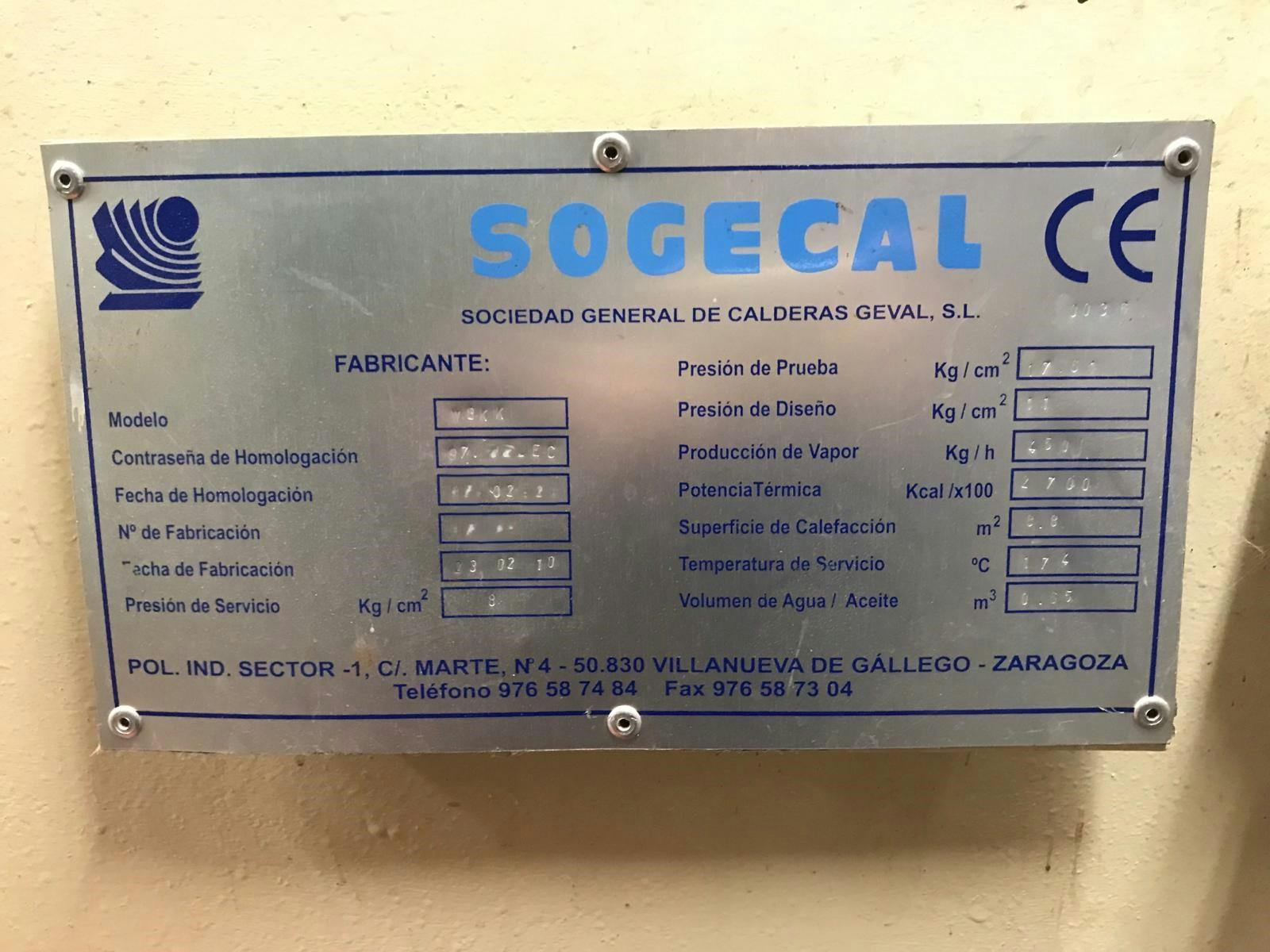 Accessoires de Sogecal M8KK 